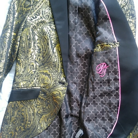🚬Pink Tartan NWT Smoking Jacket Blazer - Picture 6 of 7